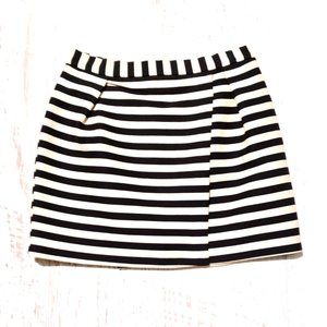 NWT River Island Stripe Woven Wrap Skirt